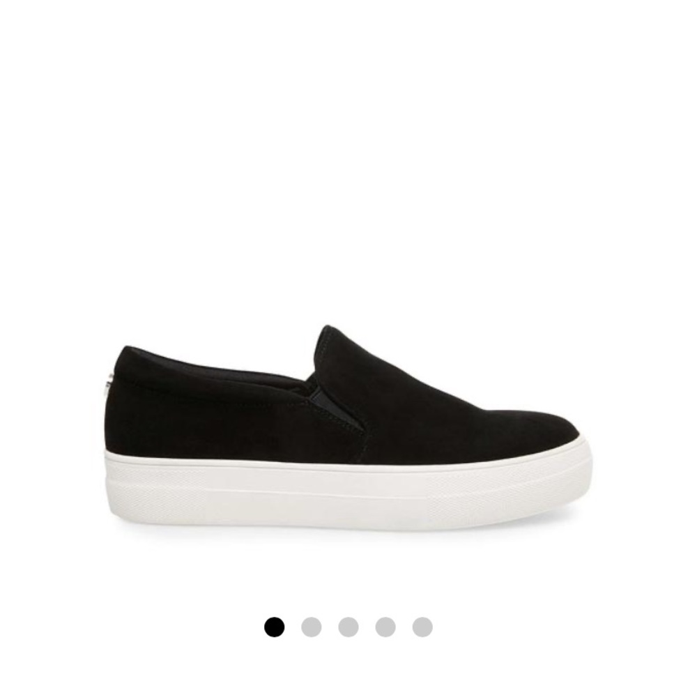 Steve Madden black suede shoes